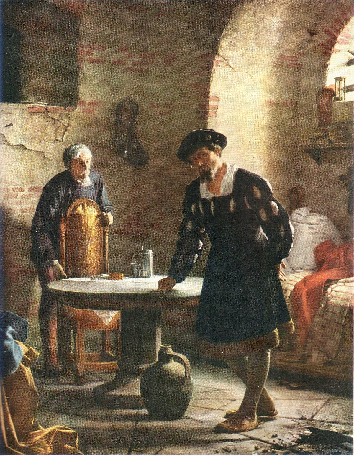 Carl_Bloch_-_Christian_II_i_fængslet_på_Sønderborg_Slot_1871